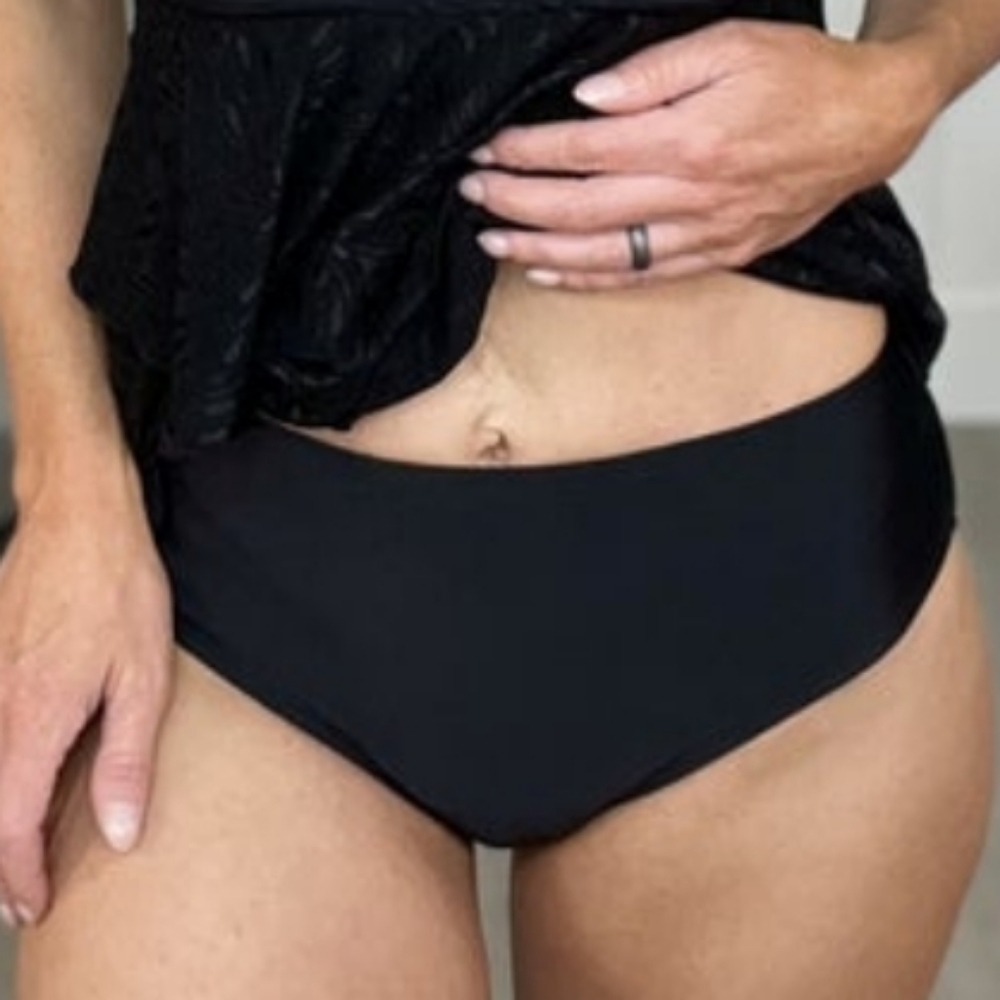 NWOT B1921 2X Black Bathing Suit Bottoms